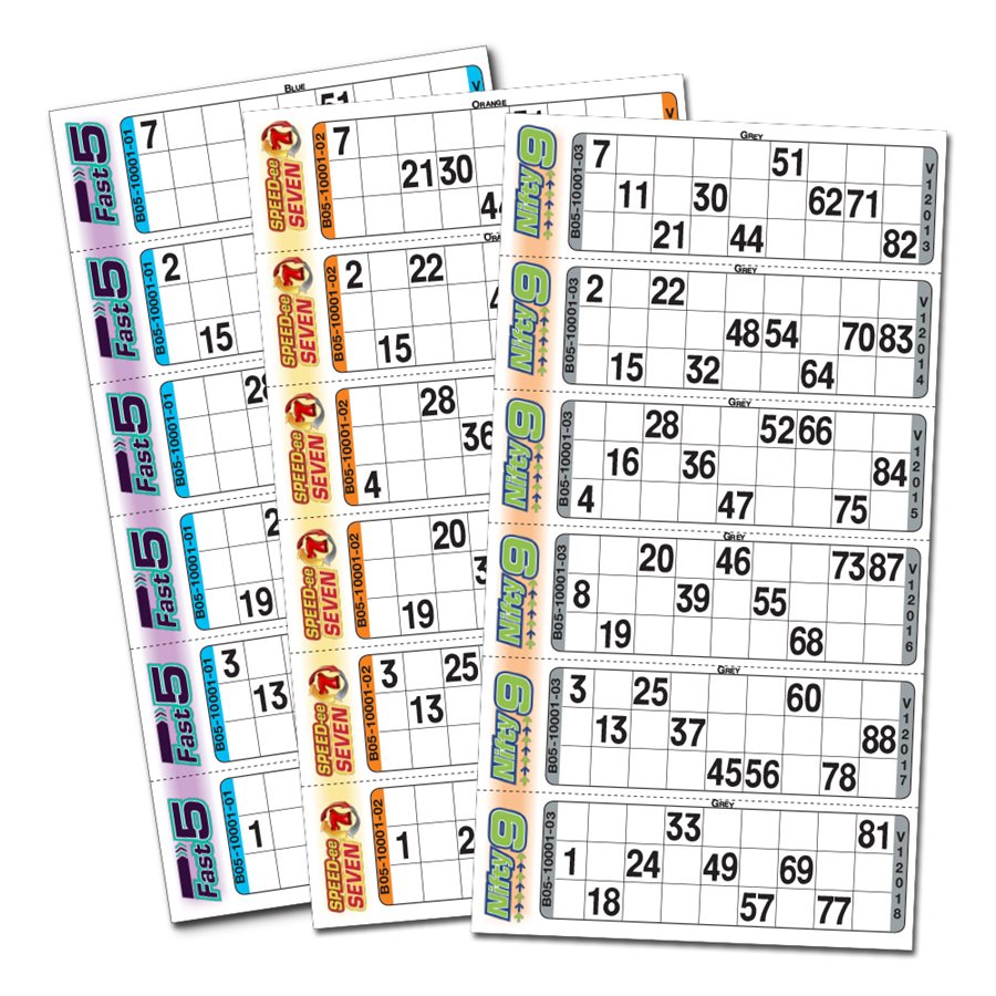 Bingo Tickets Bingo Singles Fast Bingo Bingo Express Fast 5 